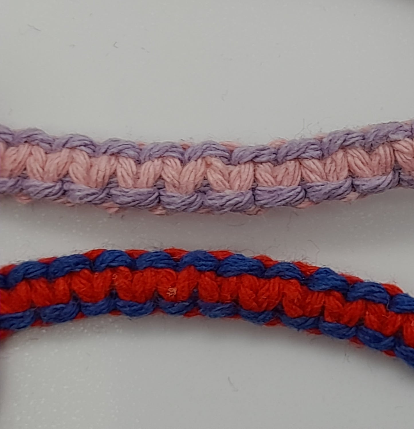 BRACELETS EN MACRAMÉ BICOLORES - 3 TYPES DE NOEUDS - AJUSTABLES & MIXTES, UNIQUES & ARTISANAUX