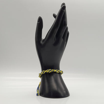 BRACELETS EN MACRAMÉ BICOLORES - 3 TYPES DE NOEUDS - AJUSTABLES & MIXTES, UNIQUES & ARTISANAUX