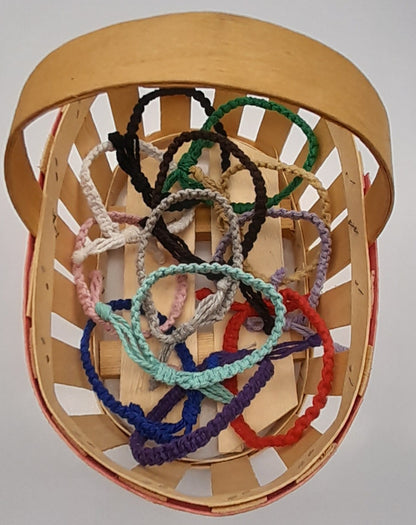 BRACELETS MACRAMÉ UNIS 3 TYPES DE NŒUDS - AJUSTABLE & MIXTE, UNIQUE & ARTISANAL