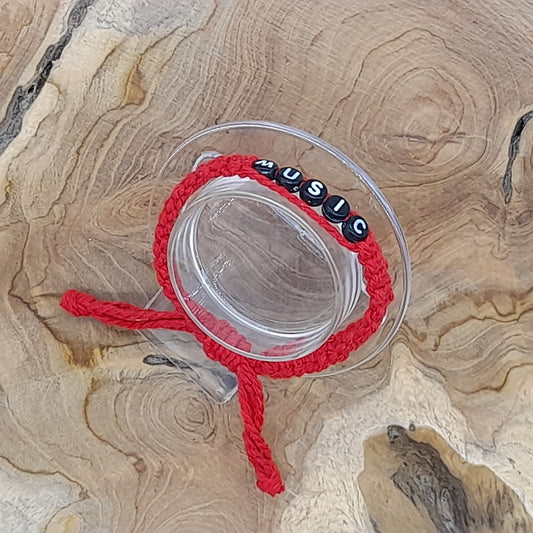 BRACELET EN MACRAMÉ MODÈLE " MUSIC " - AJUSTABLE & MIXTE, UNIQUE & ARTISANAL