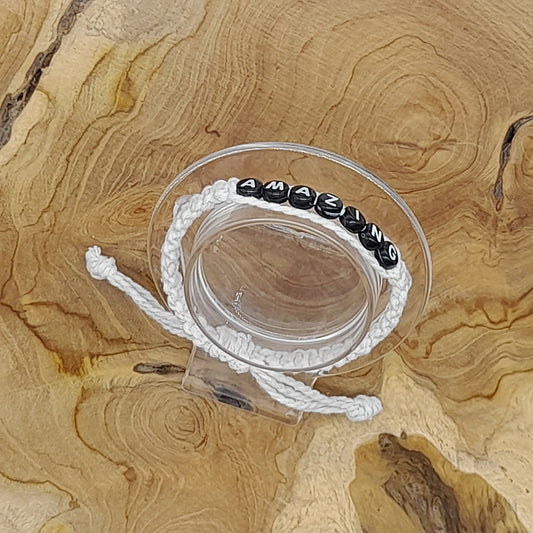 BRACELET EN MACRAMÉ MODÈLE " AMAZING " - AJUSTABLE & MIXTE, UNIQUE & ARTISANAL