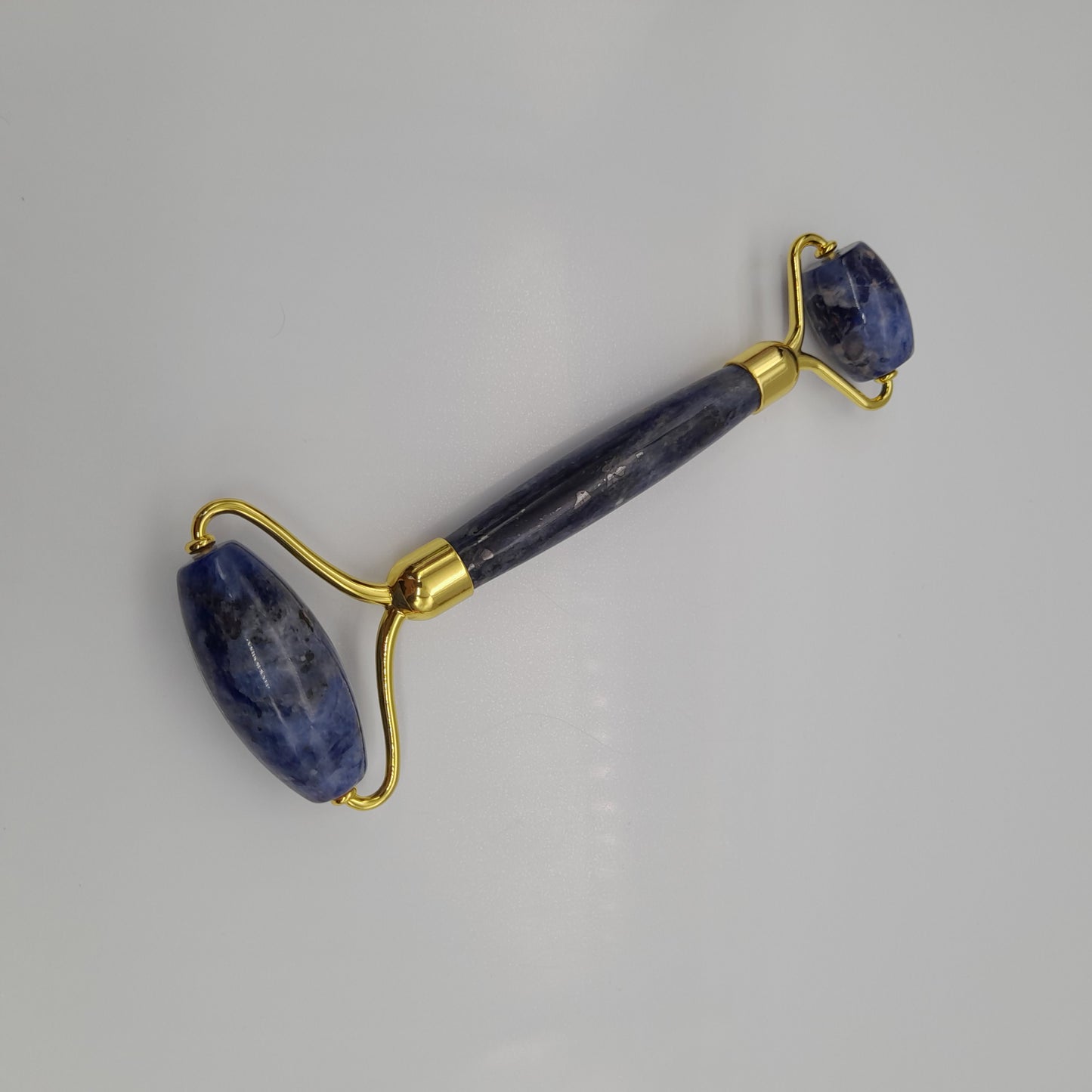 OUTIL de BEAUTÉ « 2 ROULEAUX » EN PIERRE DE SODALITE N°2 - MASSAGE & ANTI-ÂGE