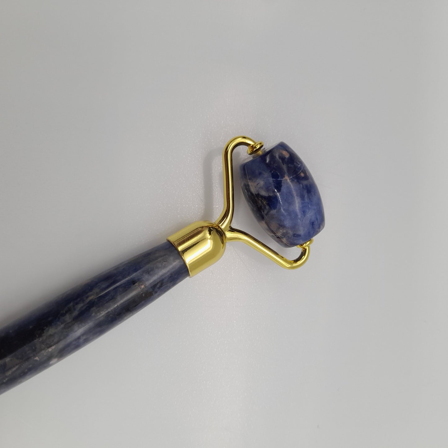 OUTIL de BEAUTÉ « 2 ROULEAUX » EN PIERRE DE SODALITE N°2 - MASSAGE & ANTI-ÂGE