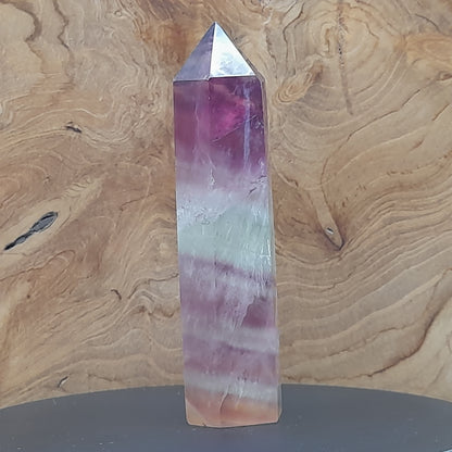 TOURS en POINTES EN PIERRE DE FLUORITE ARC EN CIEL AU CHOIX - UNIQUES & ARTISANALES