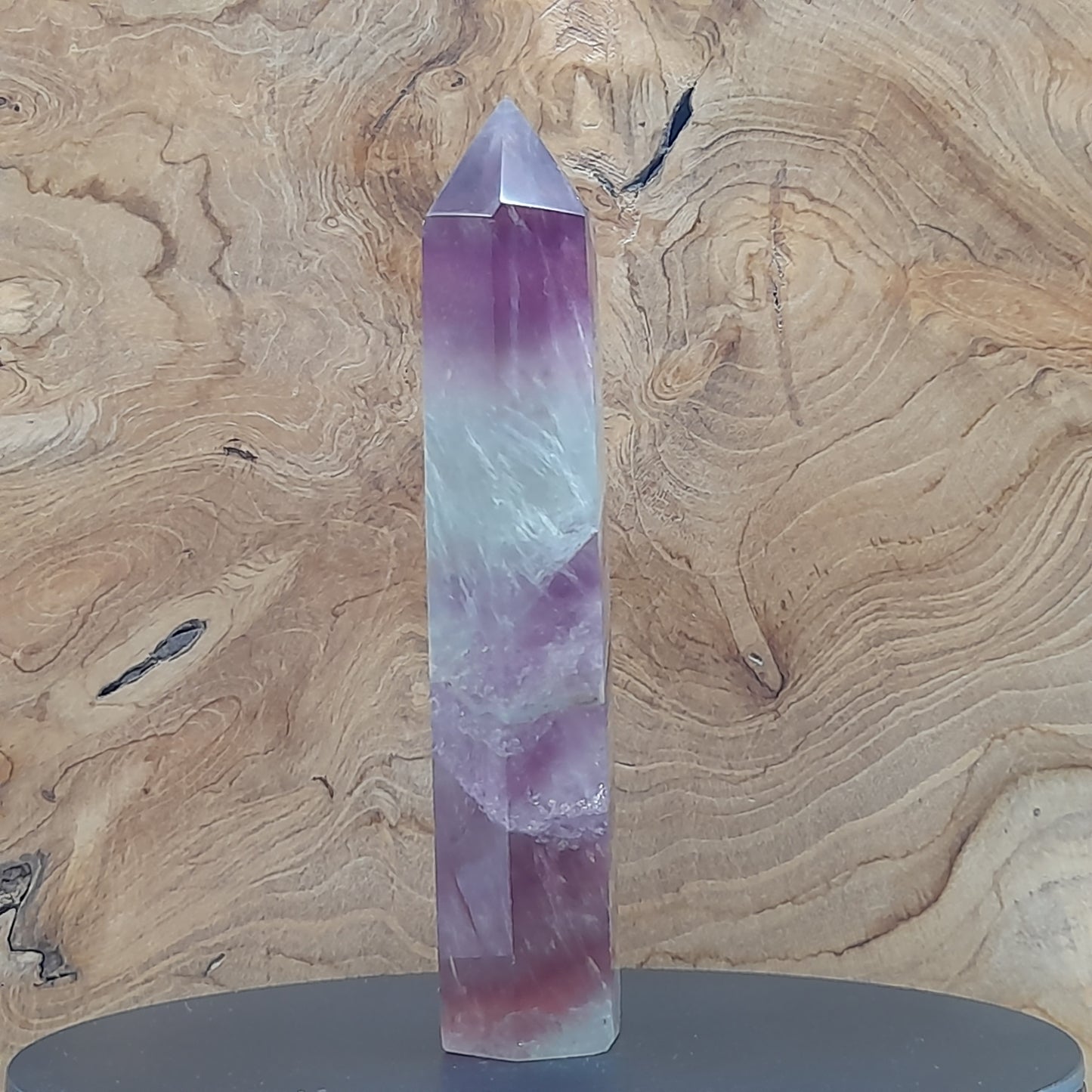 TOURS en POINTES EN PIERRE DE FLUORITE ARC EN CIEL AU CHOIX - UNIQUES & ARTISANALES