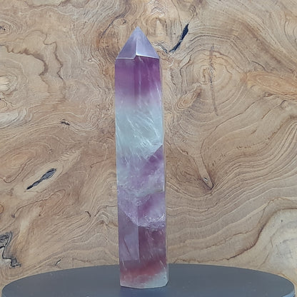 TOURS en POINTES EN PIERRE DE FLUORITE ARC EN CIEL AU CHOIX - UNIQUES & ARTISANALES