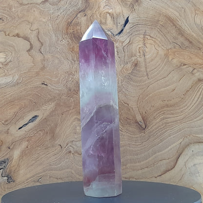 TOURS en POINTES EN PIERRE DE FLUORITE ARC EN CIEL AU CHOIX - UNIQUES & ARTISANALES