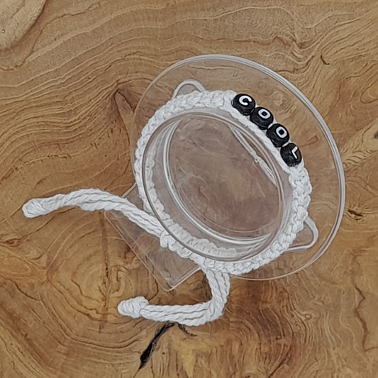 BRACELET EN MACRAMÉ MODÈLE " COOL " - AJUSTABLE & MIXTE, UNIQUE & ARTISANAL