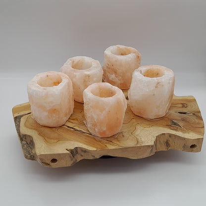 PHOTOPHORE N°3 EN PIERRE DE SEL DE L' HIMALAYA - UNIQUE, ORIGINAL & ARTISANAL