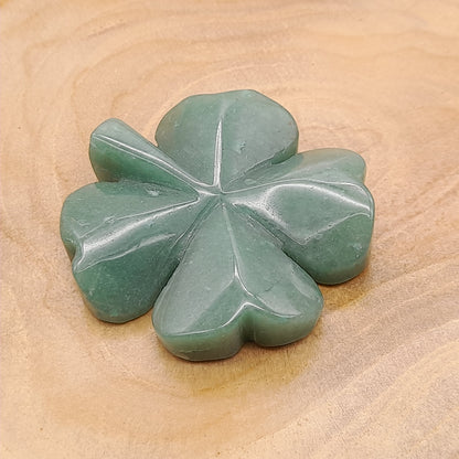 TRÈFLES PORTE-BONHEUR EN PIERRE AVENTURINE VERTE AU CHOIX - UNIQUES & ORIGINAUX & ARTISANAUX