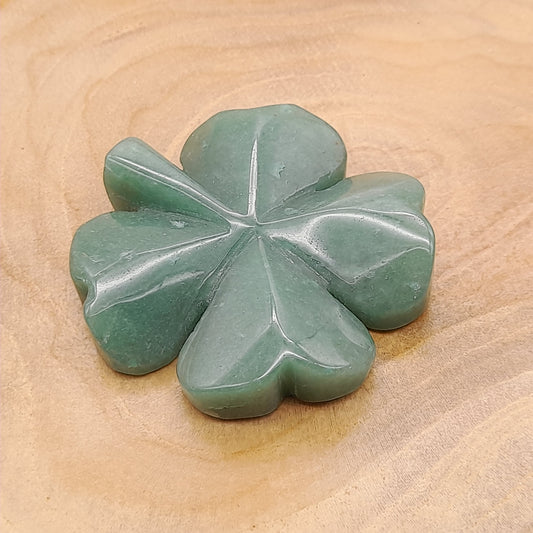TRÈFLES PORTE-BONHEUR EN PIERRE AVENTURINE VERTE AU CHOIX - UNIQUES & ORIGINAUX & ARTISANAUX