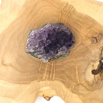 DEMI-GÉODE OU GRANDE DRUSE N°103 EN CRISTAUX AMÉTHYSTE - PIERRE UNIQUE & ARTISANALE
