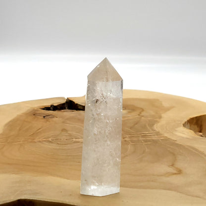 TOUR en POINTE EN PIERRE QUARTZ BLANC - UNIQUE & ARTISANALE