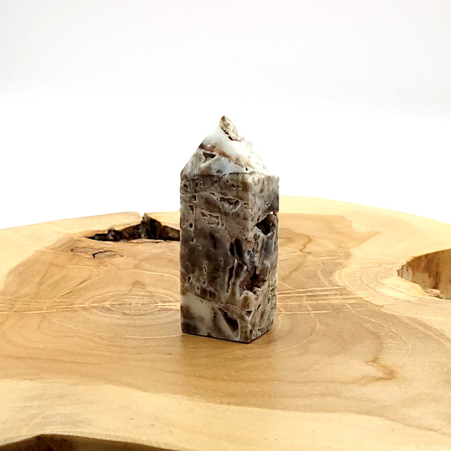 TOUR en POINTE EN PIERRE DE SPHALERITE N° - UNIQUE & ARTISANALE