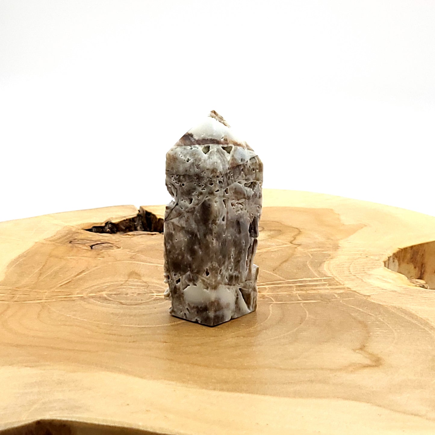 TOUR en POINTE EN PIERRE DE SPHALERITE N° - UNIQUE & ARTISANALE