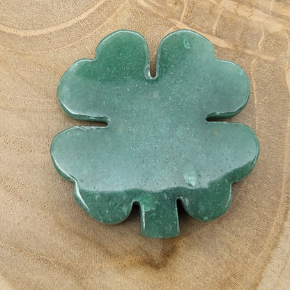 TRÈFLES PORTE-BONHEUR EN PIERRE AVENTURINE VERTE AU CHOIX - UNIQUES & ORIGINAUX & ARTISANAUX