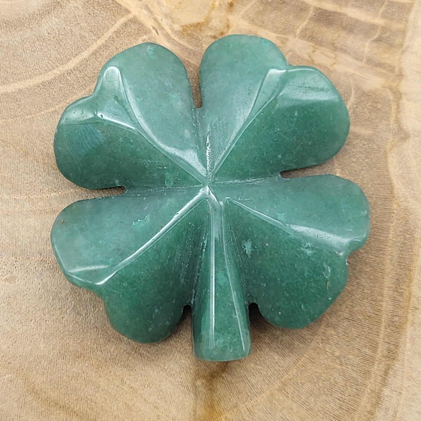 TRÈFLES PORTE-BONHEUR EN PIERRE AVENTURINE VERTE AU CHOIX - UNIQUES & ORIGINAUX & ARTISANAUX