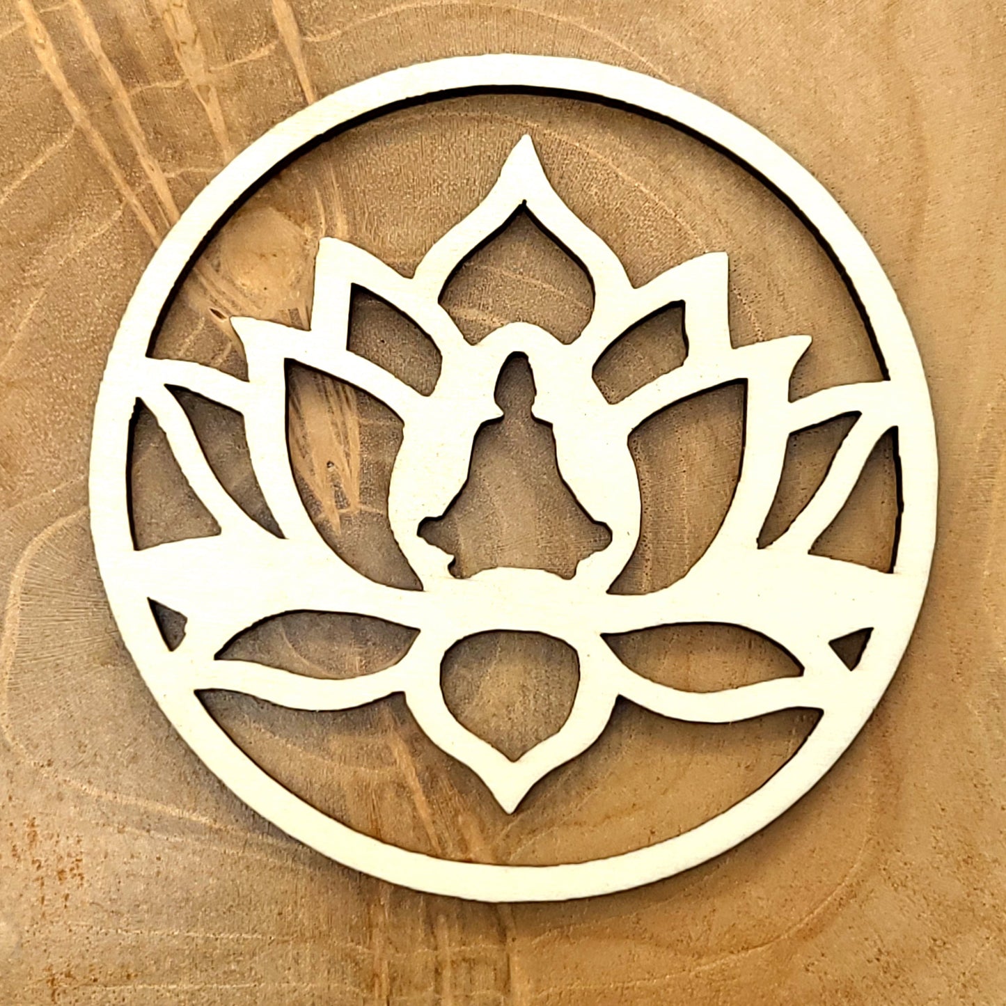 DÉCOS FLEURS DE LOTUS + BOUDDHAS EN DESSOUS DE VERRES - ARTISANAUX, UNIQUES & ORIGINAUX