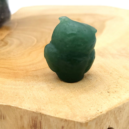 PETITS HIBOUX ANIMAUX EN PIERRES AU CHOIX - SCULPTURES UNIQUES & ARTISANALES