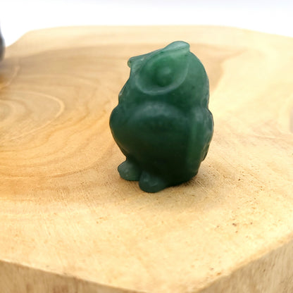 PETITS HIBOUX ANIMAUX EN PIERRES AU CHOIX - SCULPTURES UNIQUES & ARTISANALES