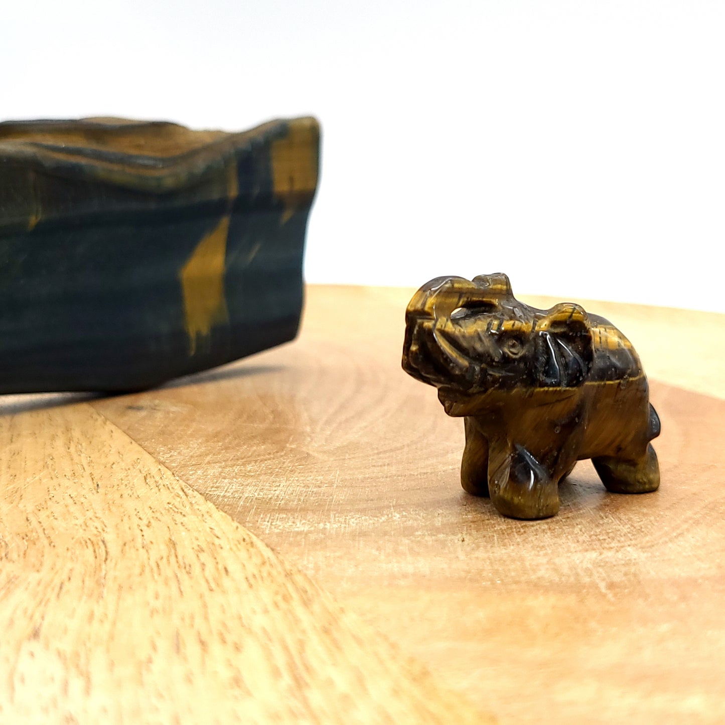 PETITS ÉLÉPHANTS ANIMAUX EN PIERRES AU CHOIX - SCULPTURES UNIQUES & ARTISANALES