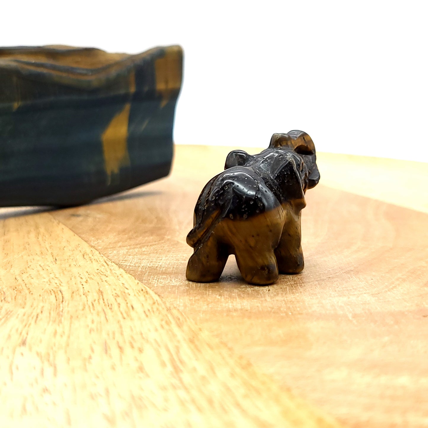 PETITS ÉLÉPHANTS ANIMAUX EN PIERRES AU CHOIX - SCULPTURES UNIQUES & ARTISANALES