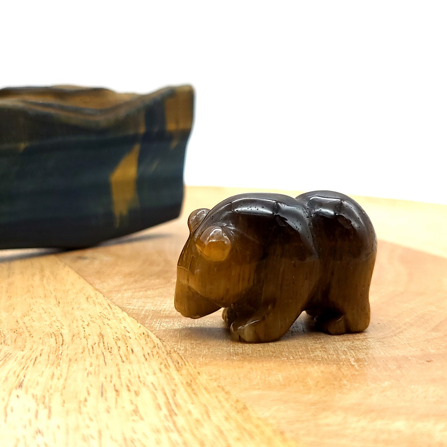 PETITS OURS ANIMAUX EN PIERRES ET FORMES AU CHOIX - SCULPTURES UNIQUES & ARTISANALES