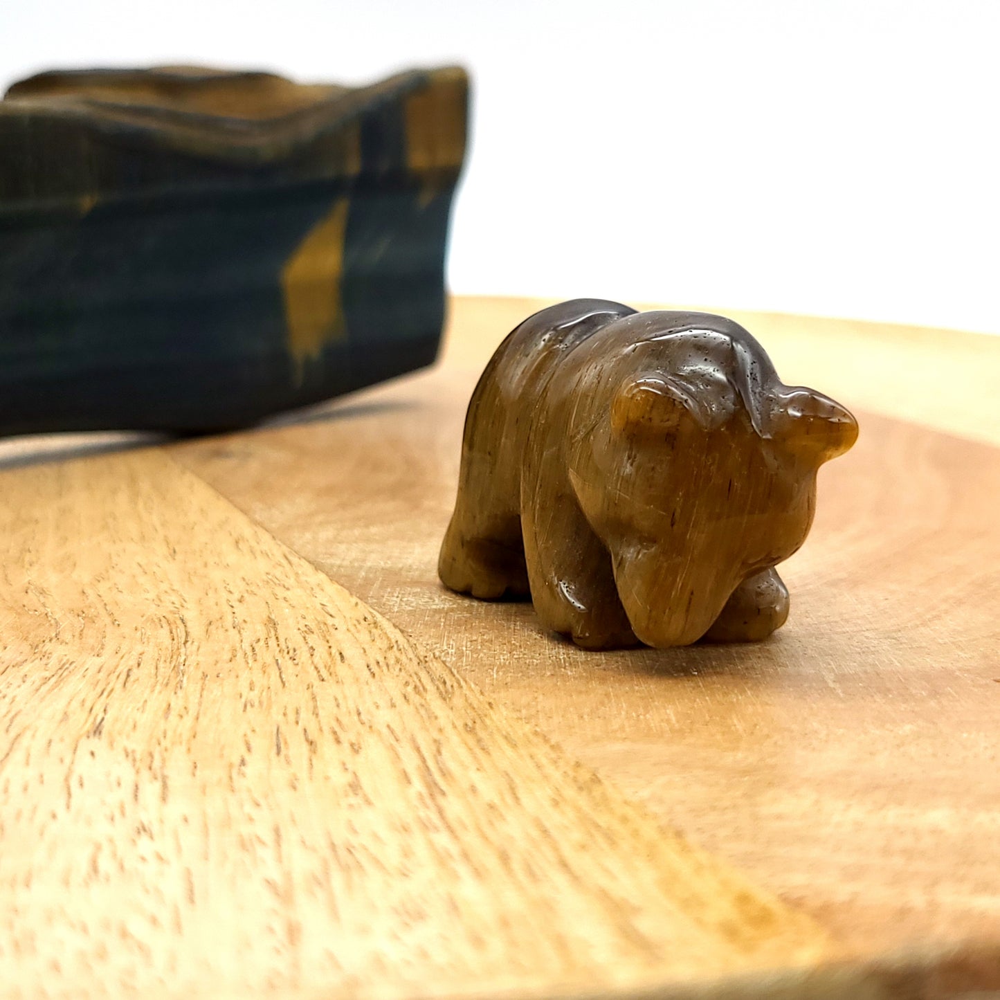 PETITS OURS ANIMAUX EN PIERRES ET FORMES AU CHOIX - SCULPTURES UNIQUES & ARTISANALES