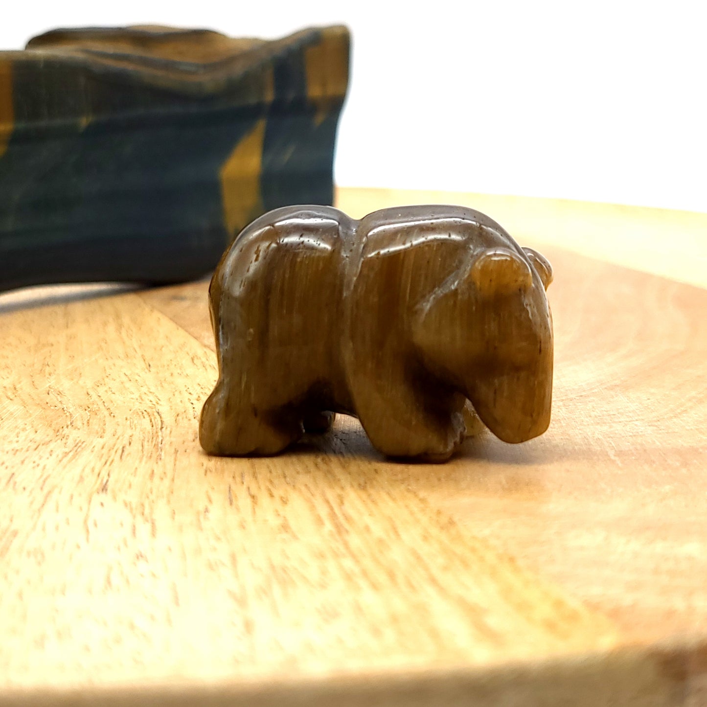 PETITS OURS ANIMAUX EN PIERRES ET FORMES AU CHOIX - SCULPTURES UNIQUES & ARTISANALES