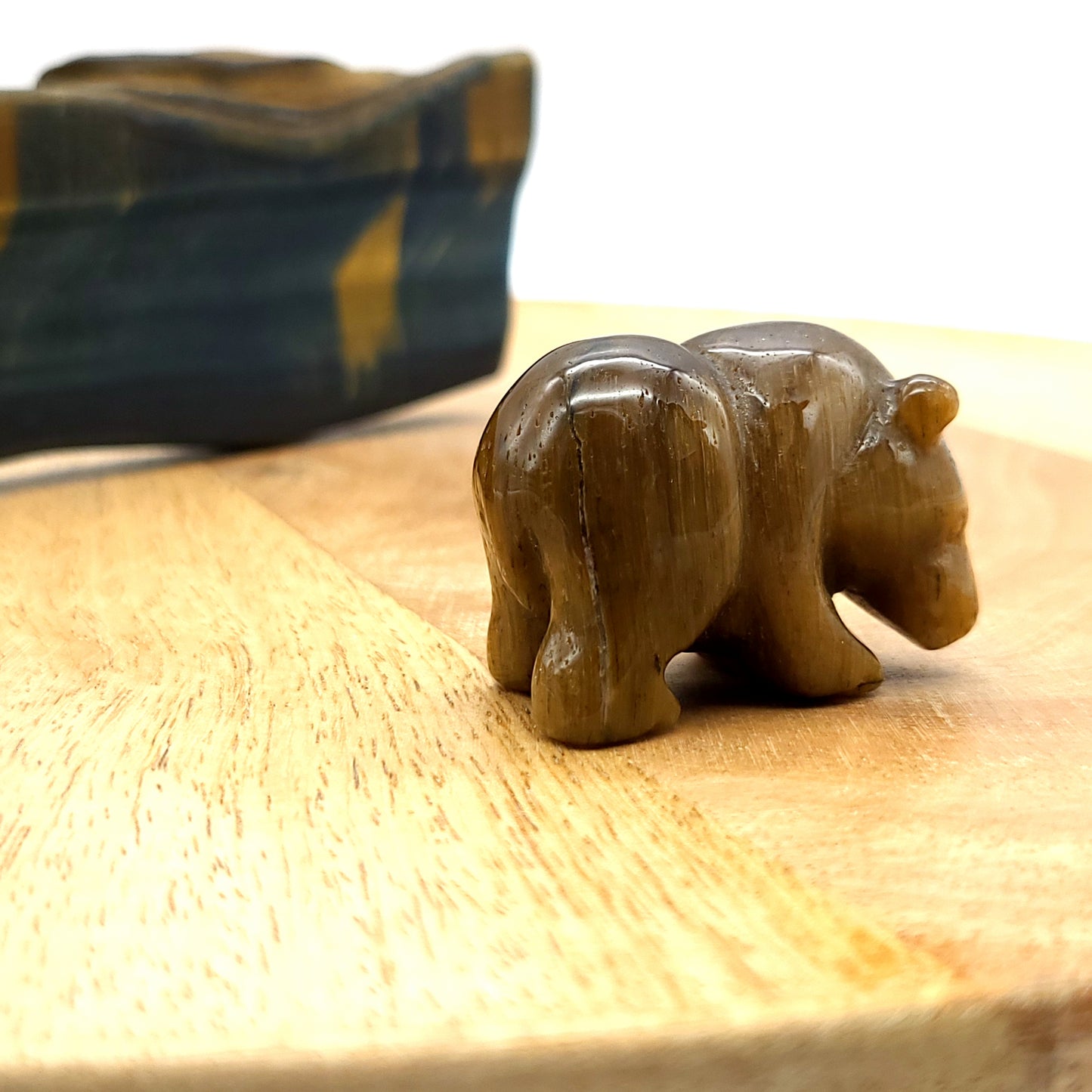 PETITS OURS ANIMAUX EN PIERRES ET FORMES AU CHOIX - SCULPTURES UNIQUES & ARTISANALES