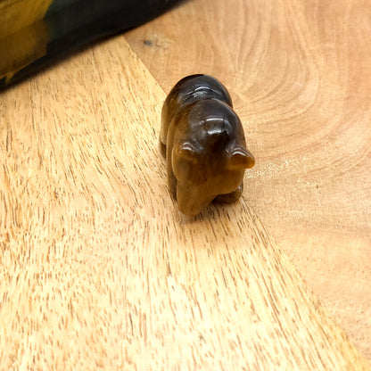 PETITS OURS ANIMAUX EN PIERRES ET FORMES AU CHOIX - SCULPTURES UNIQUES & ARTISANALES