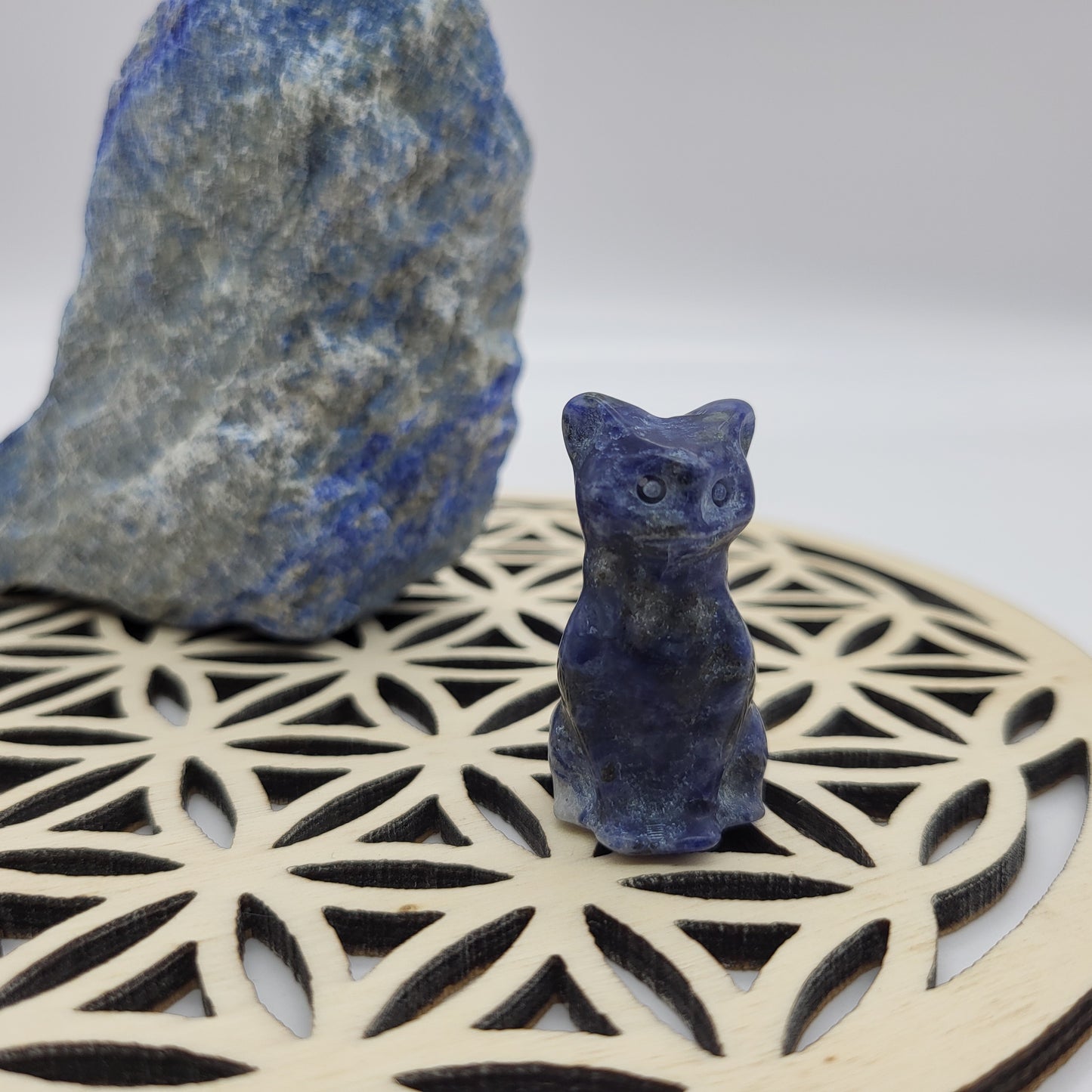 DIVERS PETITS CHATS ANIMAUX EN PIERRES AU CHOIX - SCULPTURES UNIQUES & ARTISANALES