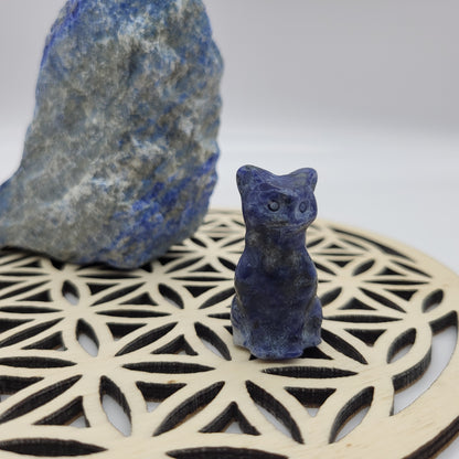 DIVERS PETITS CHATS ANIMAUX EN PIERRES AU CHOIX - SCULPTURES UNIQUES & ARTISANALES