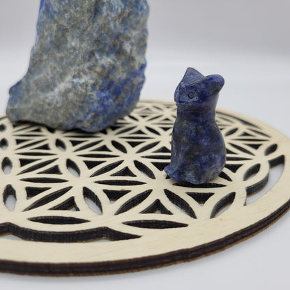 DIVERS PETITS CHATS ANIMAUX EN PIERRES AU CHOIX - SCULPTURES UNIQUES & ARTISANALES