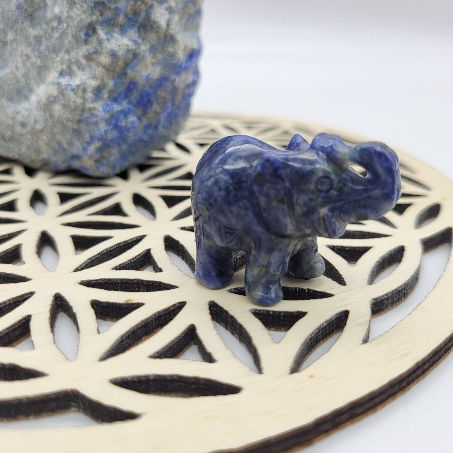 PETITS ÉLÉPHANTS ANIMAUX EN PIERRES AU CHOIX - SCULPTURES UNIQUES & ARTISANALES