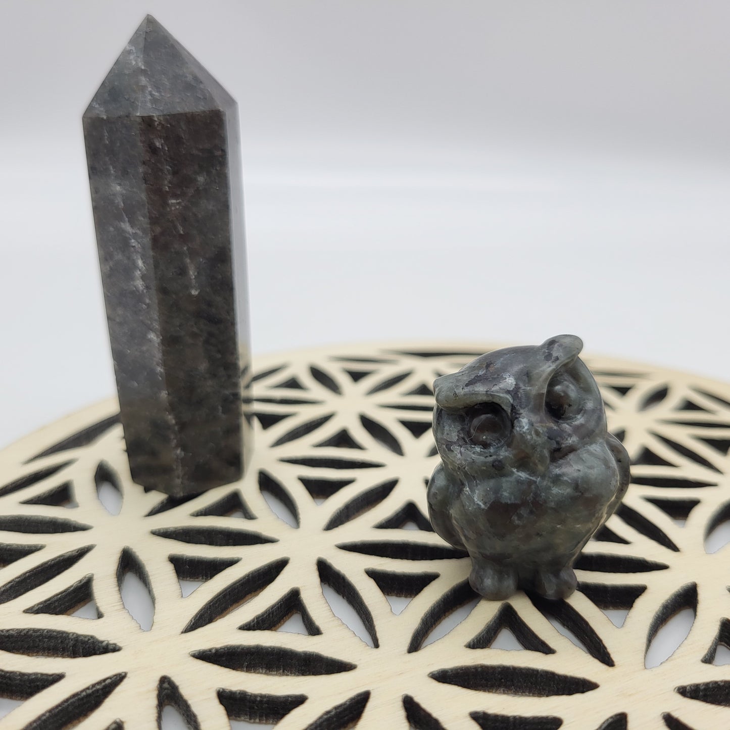 PETITS HIBOUX ANIMAUX EN PIERRES AU CHOIX - SCULPTURES UNIQUES & ARTISANALES