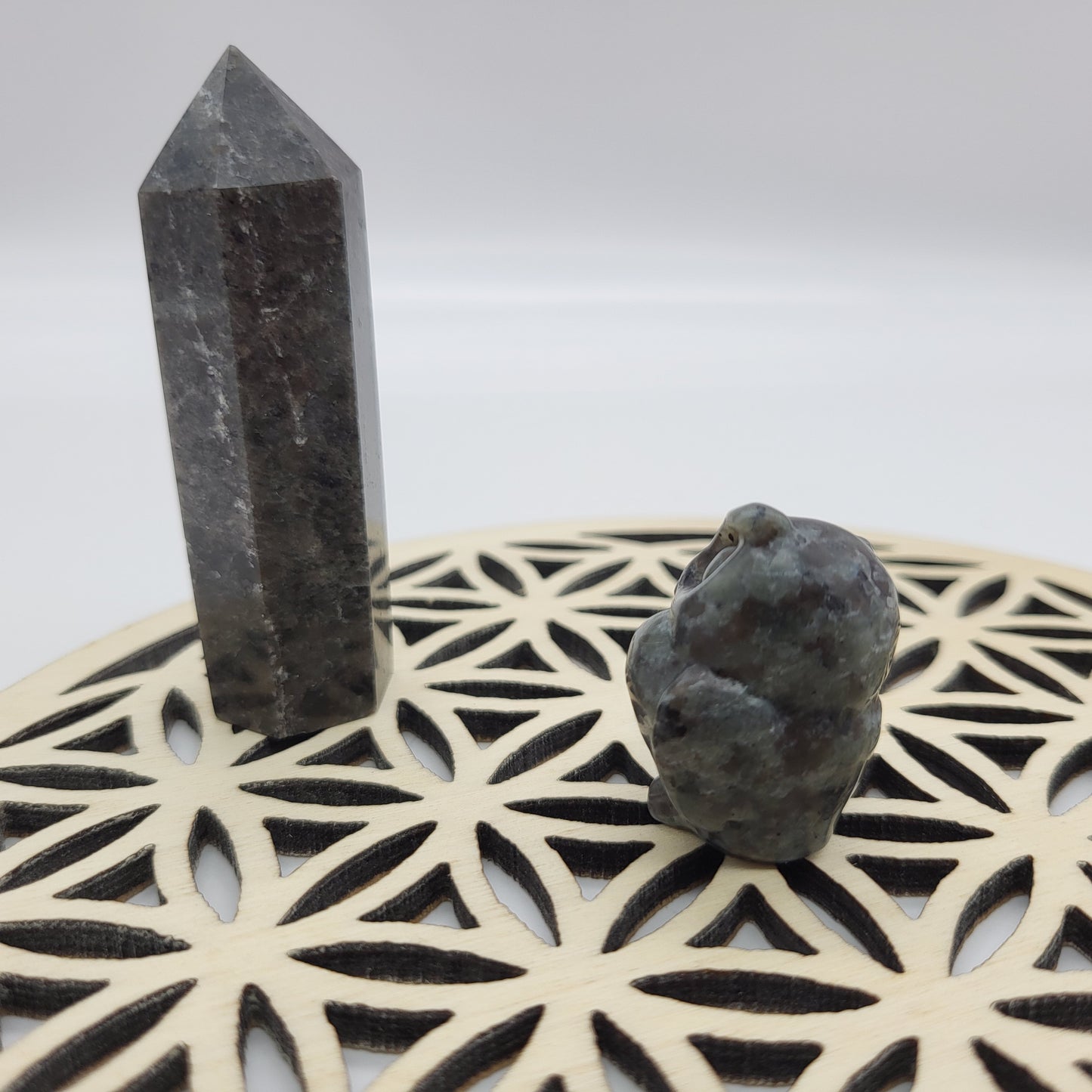 PETITS HIBOUX ANIMAUX EN PIERRES AU CHOIX - SCULPTURES UNIQUES & ARTISANALES