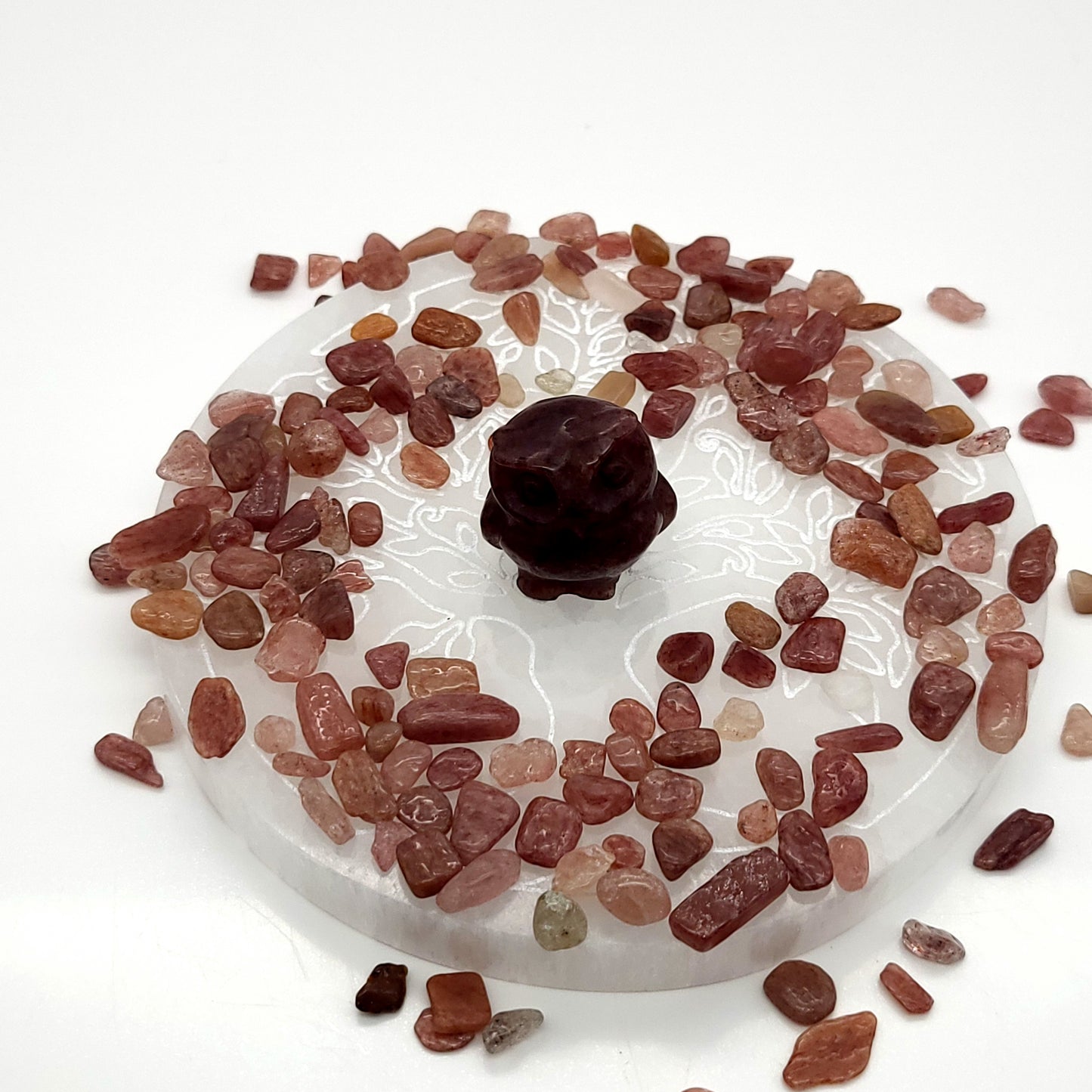 PETITS HIBOUX ANIMAUX EN PIERRES AU CHOIX - SCULPTURES UNIQUES & ARTISANALES