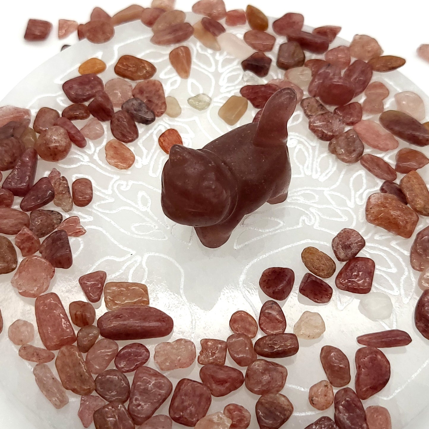 DIVERS PETITS CHATS ANIMAUX EN PIERRES AU CHOIX - SCULPTURES UNIQUES & ARTISANALES