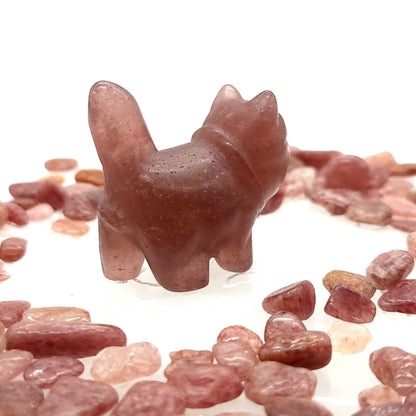 DIVERS PETITS CHATS ANIMAUX EN PIERRES AU CHOIX - SCULPTURES UNIQUES & ARTISANALES