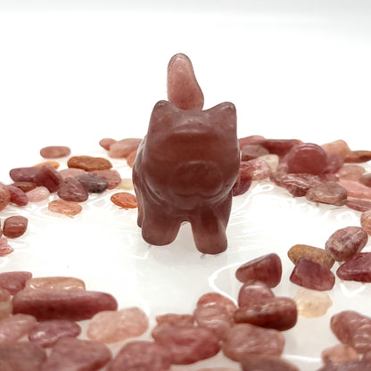 DIVERS PETITS CHATS ANIMAUX EN PIERRES AU CHOIX - SCULPTURES UNIQUES & ARTISANALES