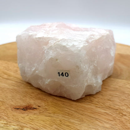 GRAND SUPPORT A BOUGIES N°140 EN QUARTZ ROSE - UNIQUE & ARTISANAL