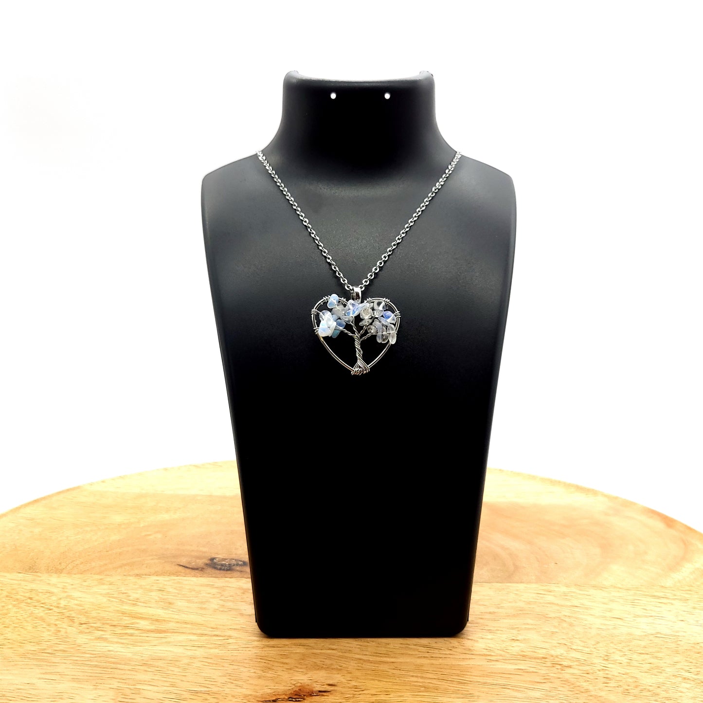 DIVERS COLLIERS + PENDENTIFS ARBRES DE VIE EN OPALITE - BIJOUX FANTAISIES, ARTISANAUX, UNIQUES & ORIGINAUX