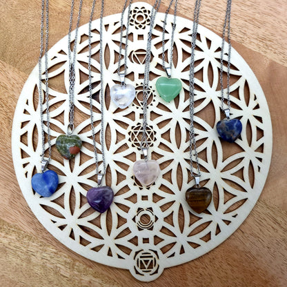 COLLIERS + PENDENTIFS COEURS + ARBRES DE VIE EN PIERRE DE LAPIS LAZULI - BIJOUX ARTISANAUX, UNIQUES & ORIGINAUX