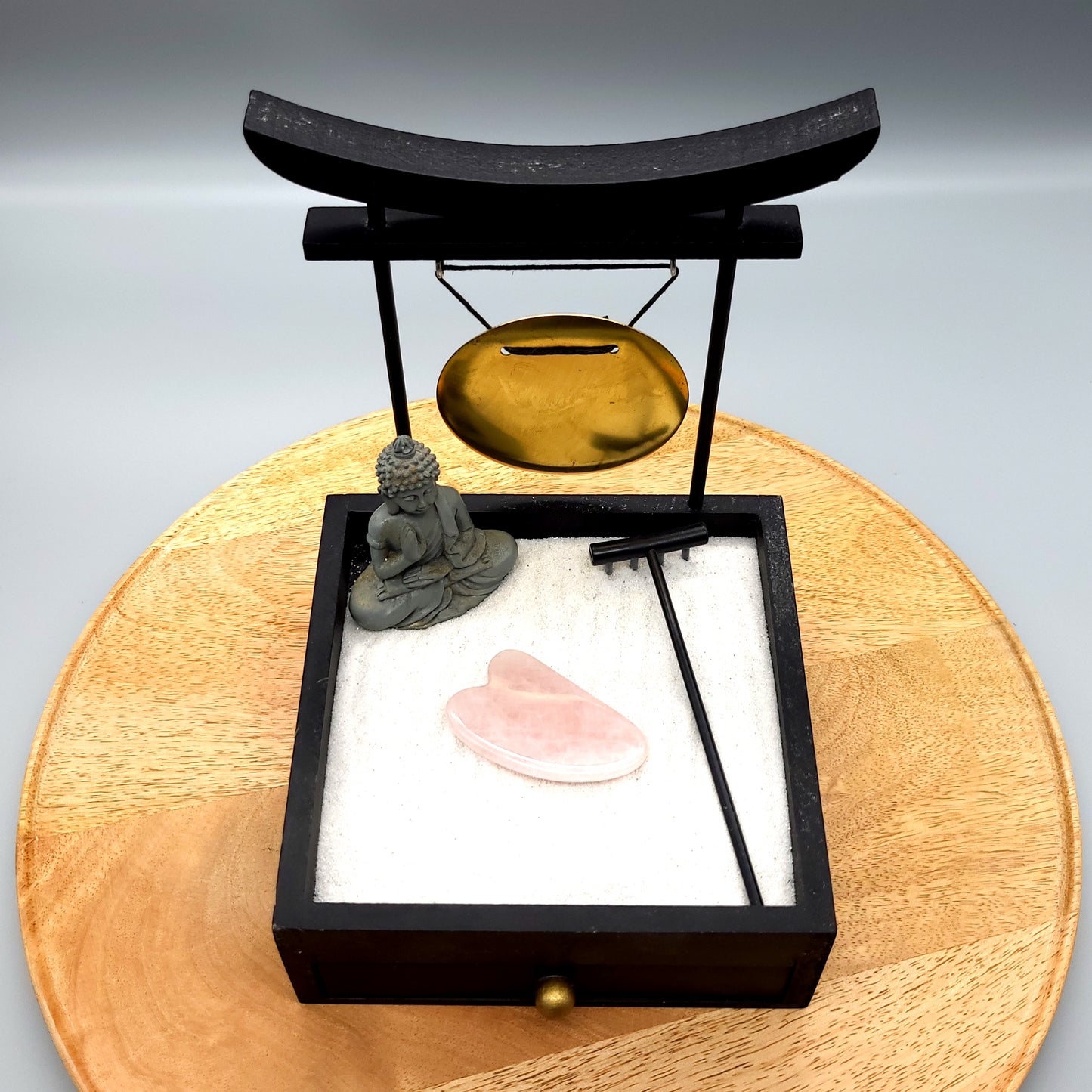 OUTIL de BEAUTÉ « GUA SHA » EN PIERRE QUARTZ ROSE - MASSAGE - ANTI-ÂGE - ARTISANAL ET UNIQUE