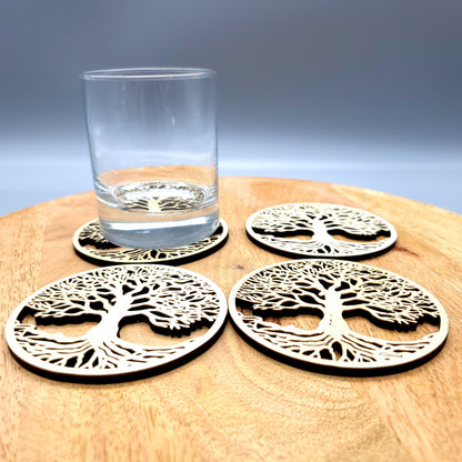 ARBRES DE VIE EN DESSOUS DE VERRES + STATIONS DE RECHARGE DE PIERRES - ARTISANAUX, UNIQUES & ORIGINAUX