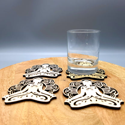 BOUDDHAS EN DESSOUS DE VERRES + DÉCORATION - ARTISANAUX, UNIQUES & ORIGINAUX