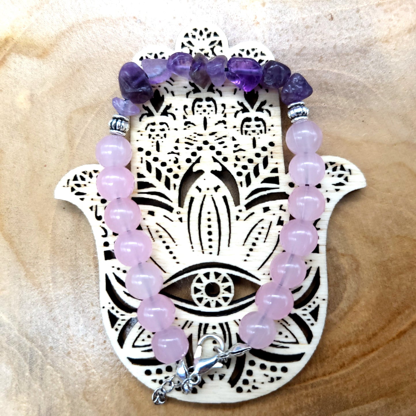 MAINS DE FATMA EN DESSOUS DE VERRES EN BOIS + STATIONS DE RECHARGE DE PIERRES - ARTISANAUX, UNIQUES & ORIGINAUX