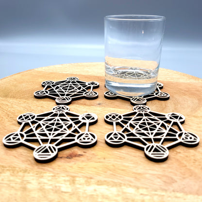 METATRON EN DESSOUS DE VERRES + STATIONS DE RECHARGE DE PIERRES - ARTISANAUX, UNIQUES & ORIGINAUX