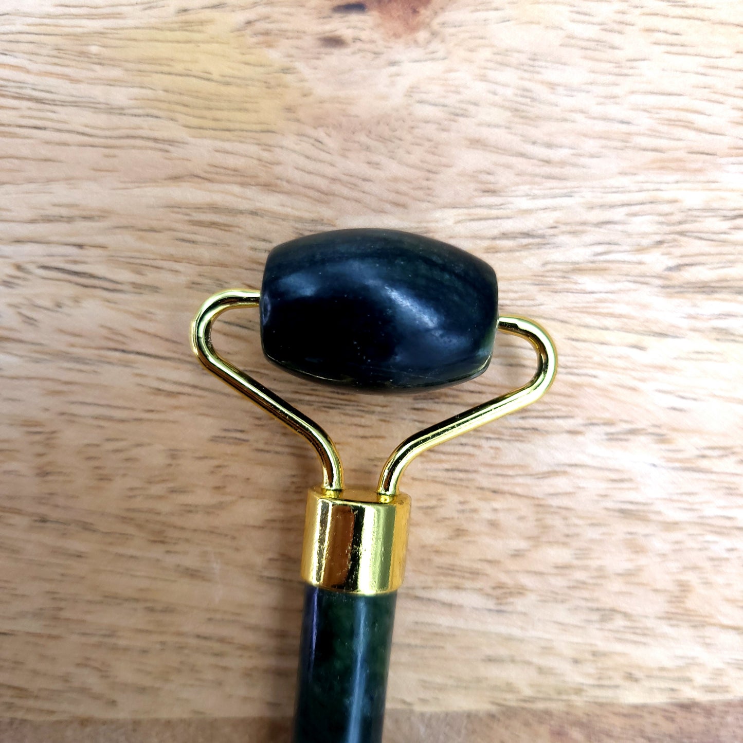 OUTIL de BEAUTÉ « 2 ROULEAUX » EN PIERRE DE JADE VERT N°4 - MASSAGE & ANTI-ÂGE